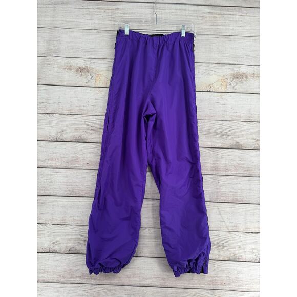 Vintage Columbia Reversible Snow Pants Mens Medium Black Purple - Picture 2 of 14